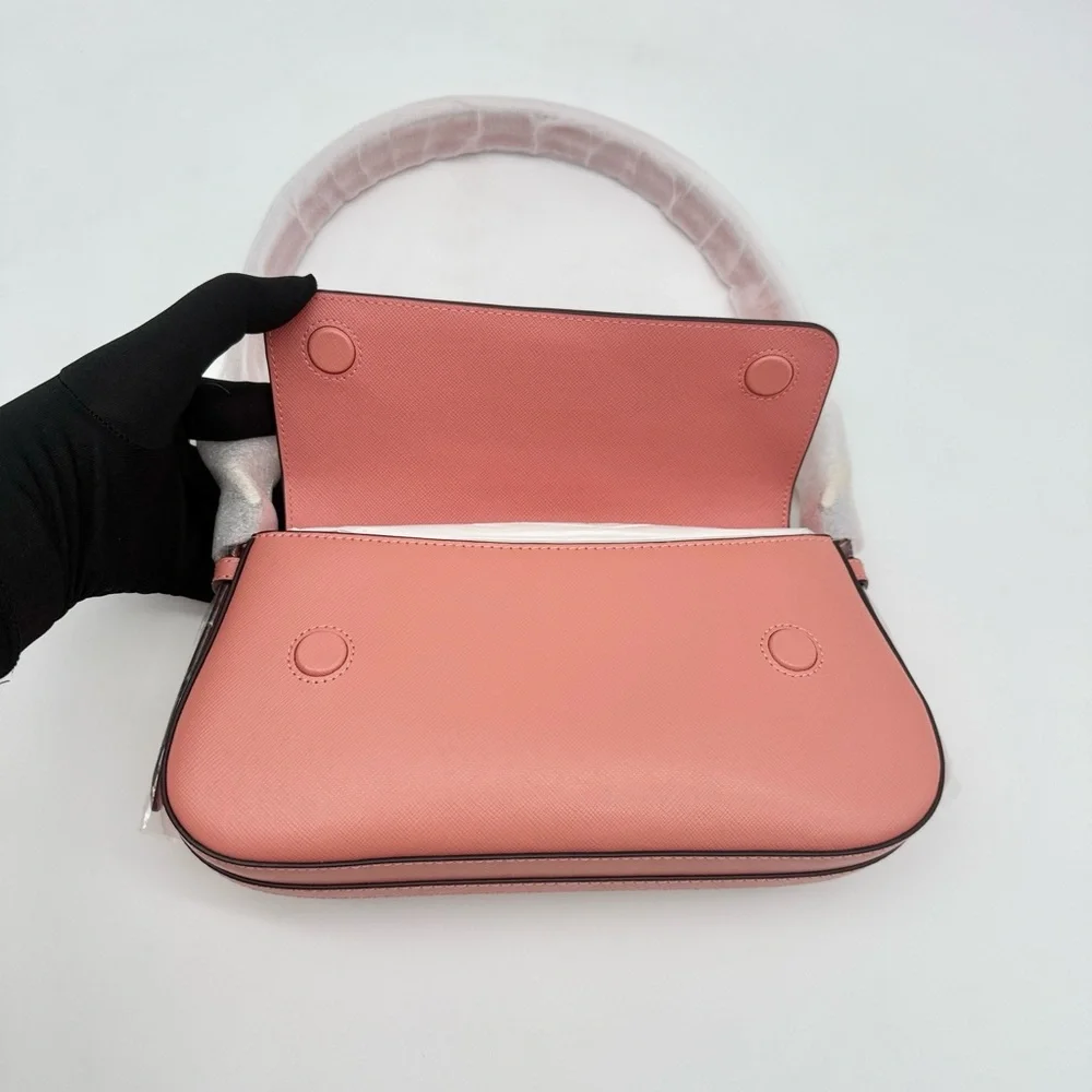 Kate Spade Madison Saffiano Leather Small Flap Shoulder Bag Terracotta